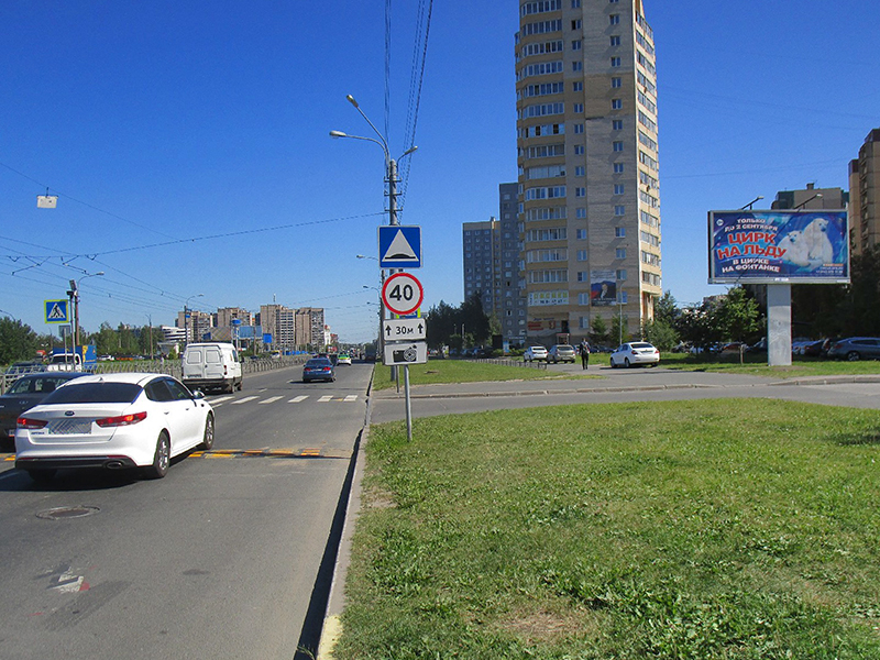 Фотография рекламного носителя, тип: Билборд 3x6, адрес: Маршала Казакова ул., д.28, корп.1, Санкт-Петербург, Россия. Сторона A №169744
