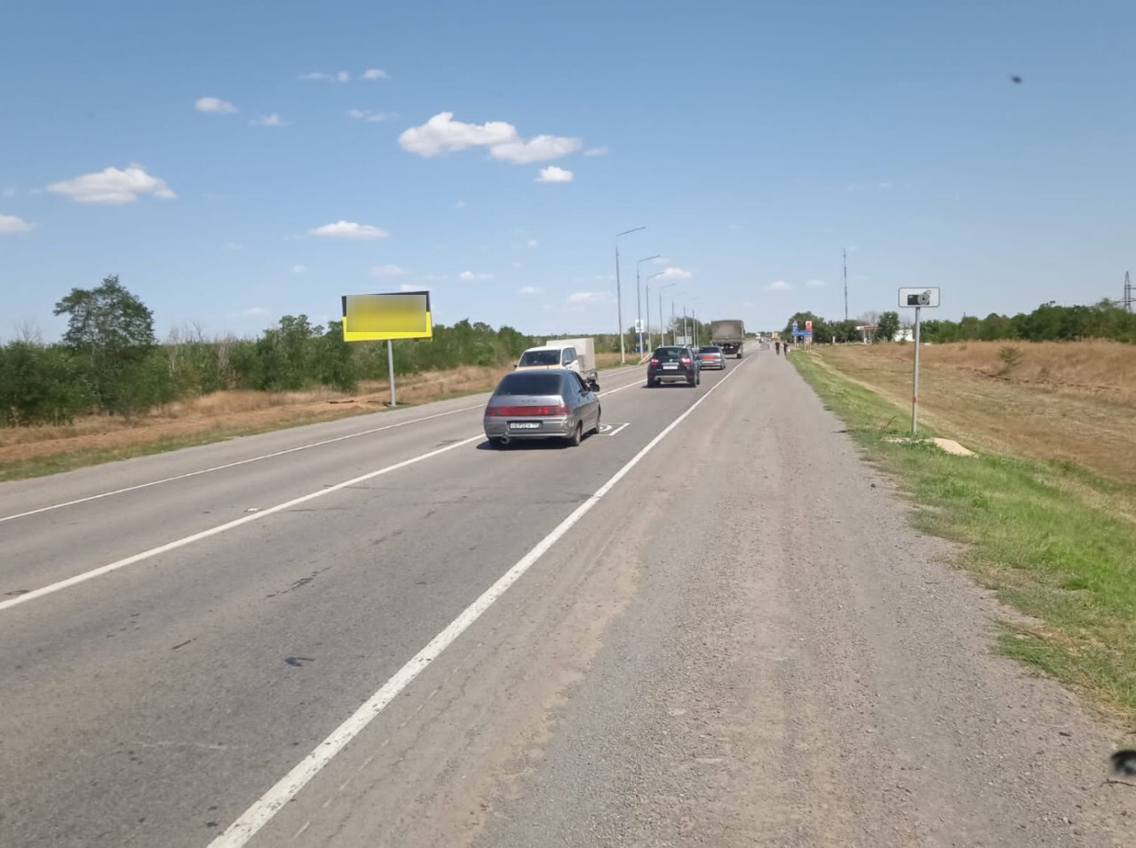Фотография рекламного носителя, тип: Билборд 3x6, адрес: Волгоград г.-Каменск г.-Шахтинск-Украины гр. а/д, 218 500м, Морозовск, Ростовская область, Россия. Сторона Б №1337040