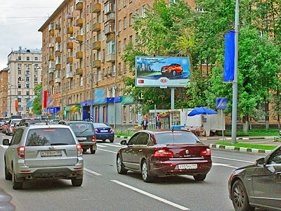 Фотография рекламного носителя, тип: Билборд 3x6, адрес: Университетский пр-т., д.1/62, Москва, Россия. Сторона A1-A3 №80932