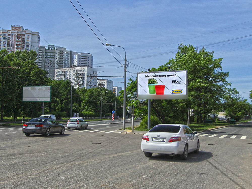 Фотография рекламного носителя, тип: Билборд 3x6, адрес: Беломорская ул., д.16А, Москва, Россия. Сторона A №79855