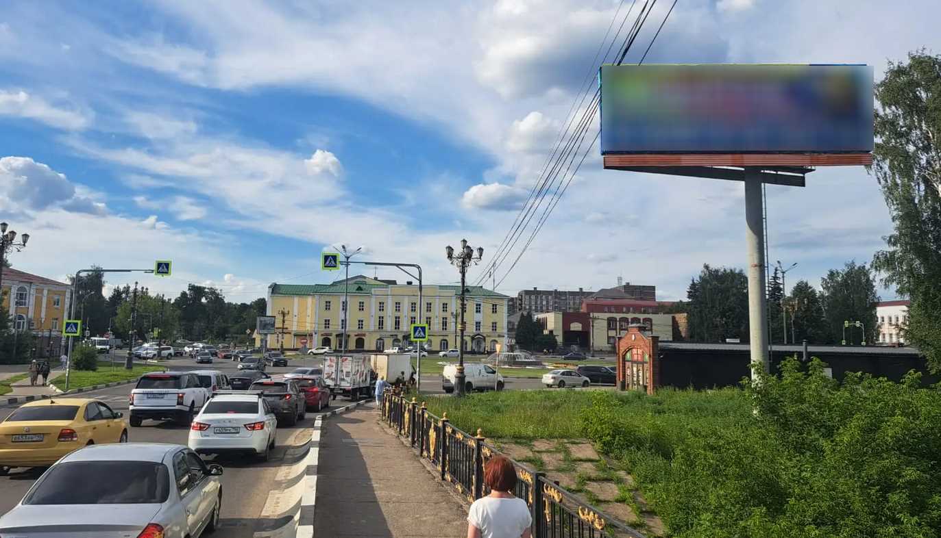Фотография рекламного носителя, тип: Суперсайт 4x12, адрес: Ленина пл., у моста, Ногинск, Московская область, Россия. Сторона А №774101