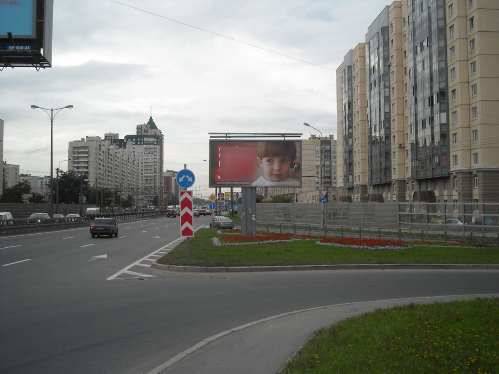 Фотография рекламного носителя, тип: Билборд 3x6, адрес: Косыгина пр-т. Х Комуны ул., Санкт-Петербург, Россия. Сторона А1 №106877