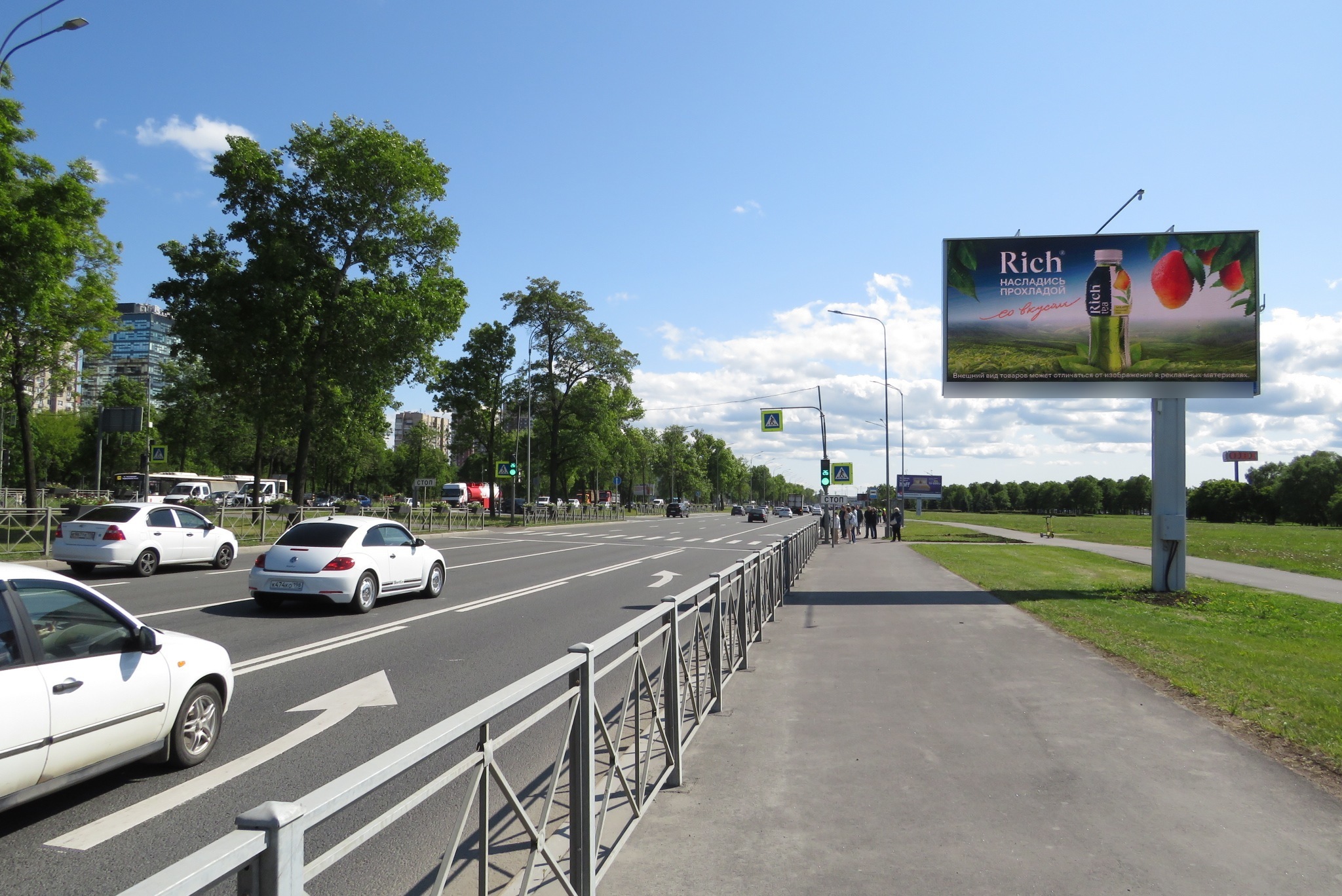 Фотография рекламного носителя, тип: Билборд 3x6, адрес: Пулковское ш., д.17, корп.2, поз.2, Санкт-Петербург, Россия. Сторона А1 №120607