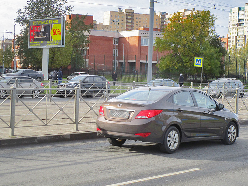 Фотография рекламного носителя, тип: Билборд 3x6, адрес: Маршала Казакова ул., д.28, корп.1, Санкт-Петербург, Россия. Сторона B №169745
