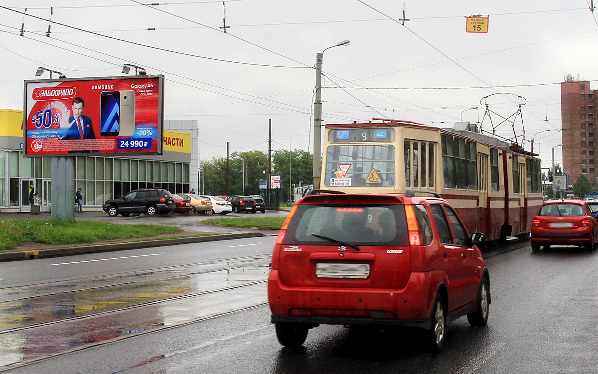 Фотография рекламного носителя, тип: Билборд 3x6, адрес: Науки пр-т., д.50, кор.1, Санкт-Петербург, Россия. Сторона B №171508