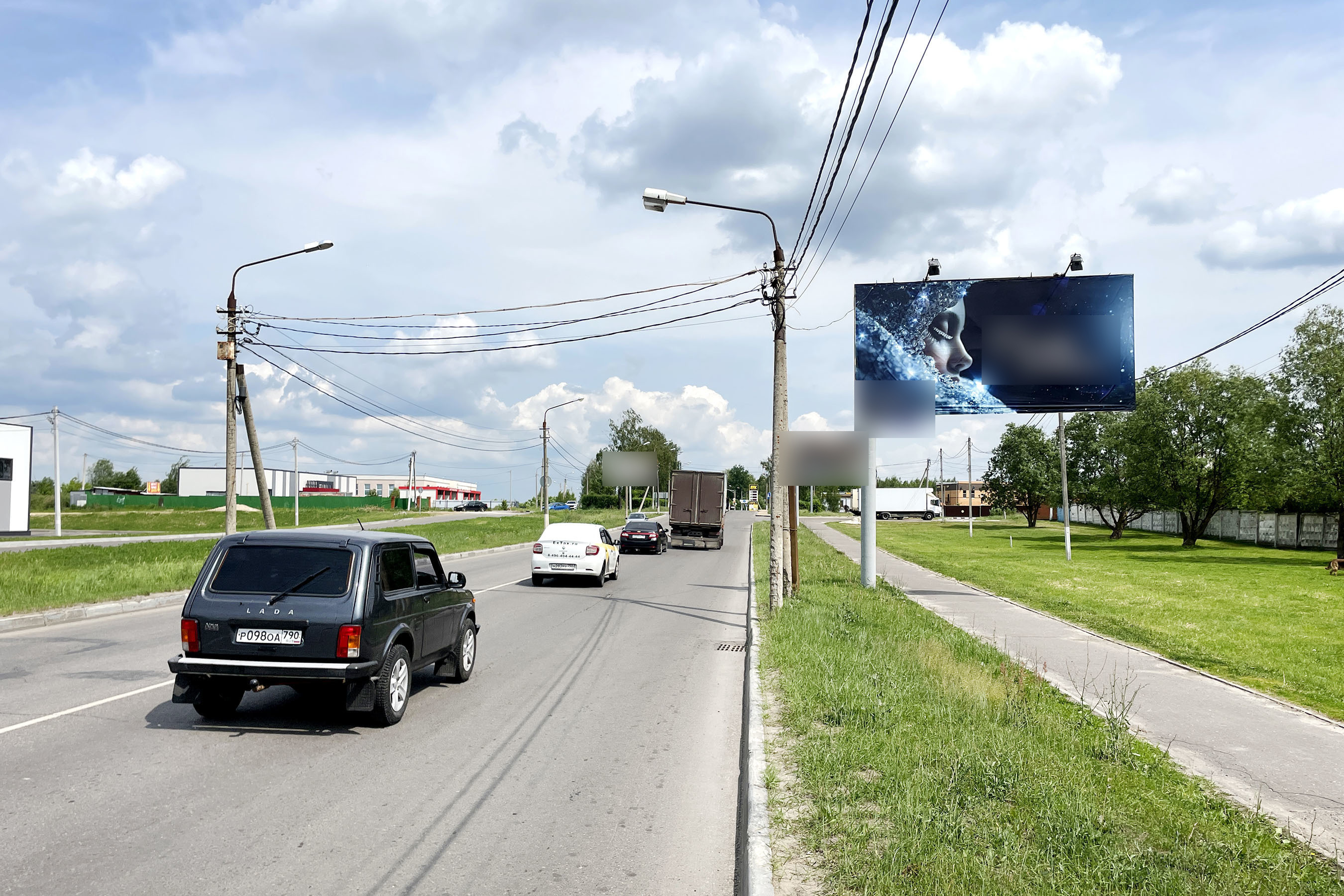 Фотография рекламного носителя, тип: Билборд 3x6, адрес: Рязанская ул., д.22, поз.2, Егорьевск, Московская область, Россия. Сторона А №658415