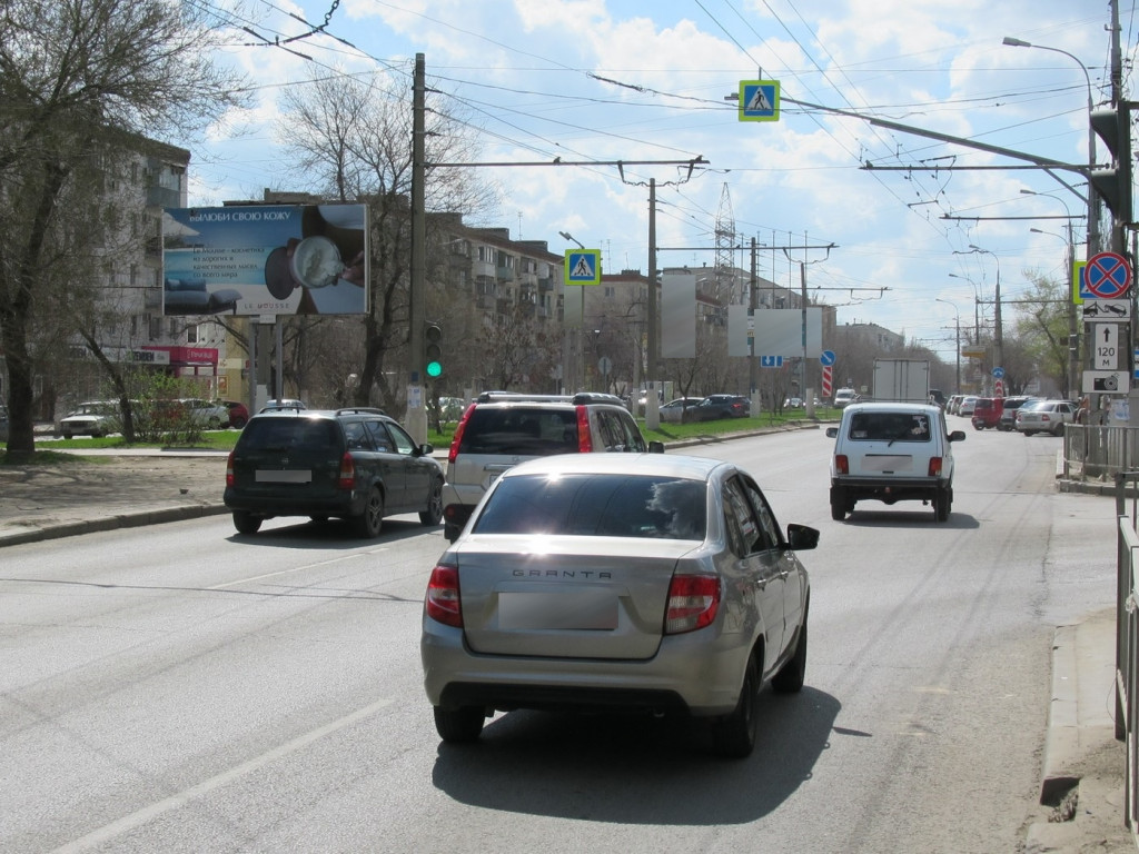 Фотография рекламного носителя, тип: Билборд 3x6, адрес: Еременко ул., поз.1, Волгоград, Волгоградская область, Россия. Сторона А1 №111395