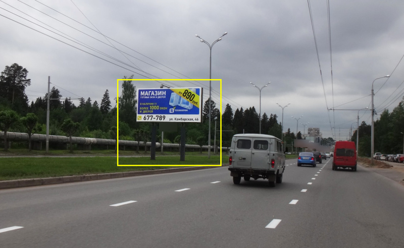 Фотография рекламного носителя, тип: Билборд 3x6, адрес: 10 лет Октября ул., АЗС Газпром, Ижевск, Республика Удмуртия, Россия. Сторона A2 №670301