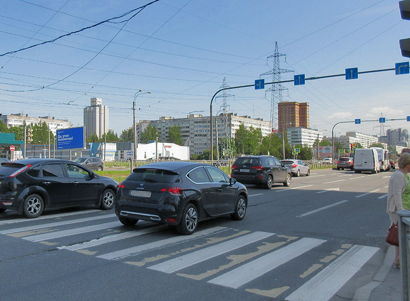 Фотография рекламного носителя, тип: Билборд 3x6, адрес: Испытателей пр-т., д.27 Х Сизова пр-т., Санкт-Петербург, Россия. Сторона В №165594