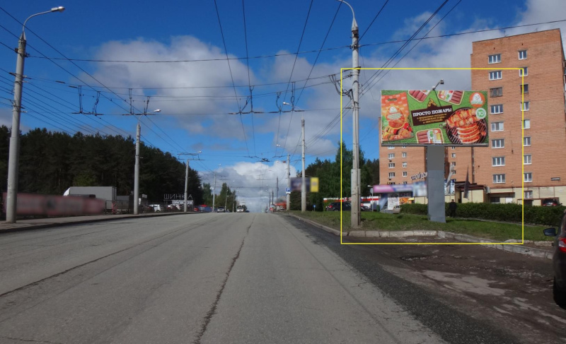 Фотография рекламного носителя, тип: Билборд 3x6, адрес: Ворошилова ул., около ж.д. № 83 м-н Штурман, Ижевск, Республика Удмуртия, Россия. Сторона A №669987