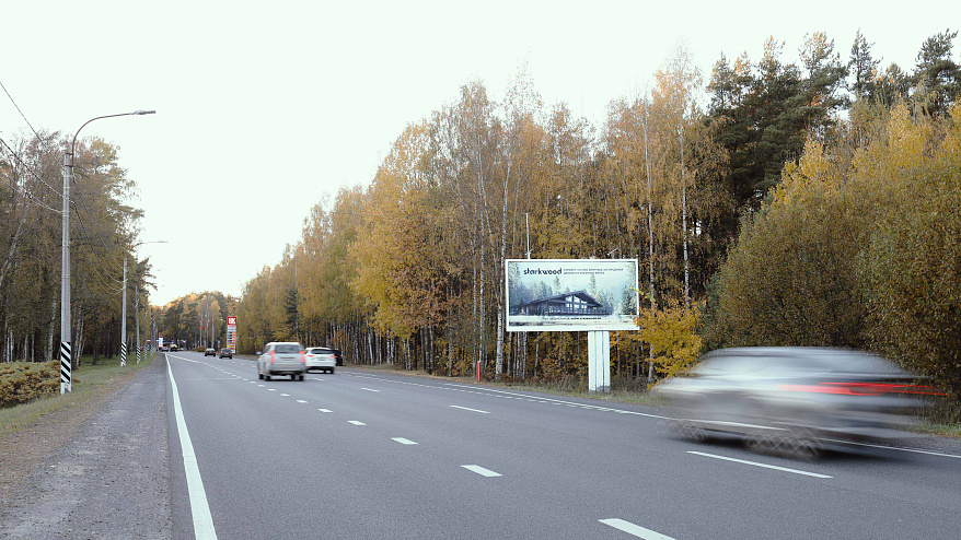Фотография рекламного носителя, тип: Билборд 3x6, адрес: Приморское ш., д.4, корп.1, Санкт-Петербург, Россия. Сторона A №211955