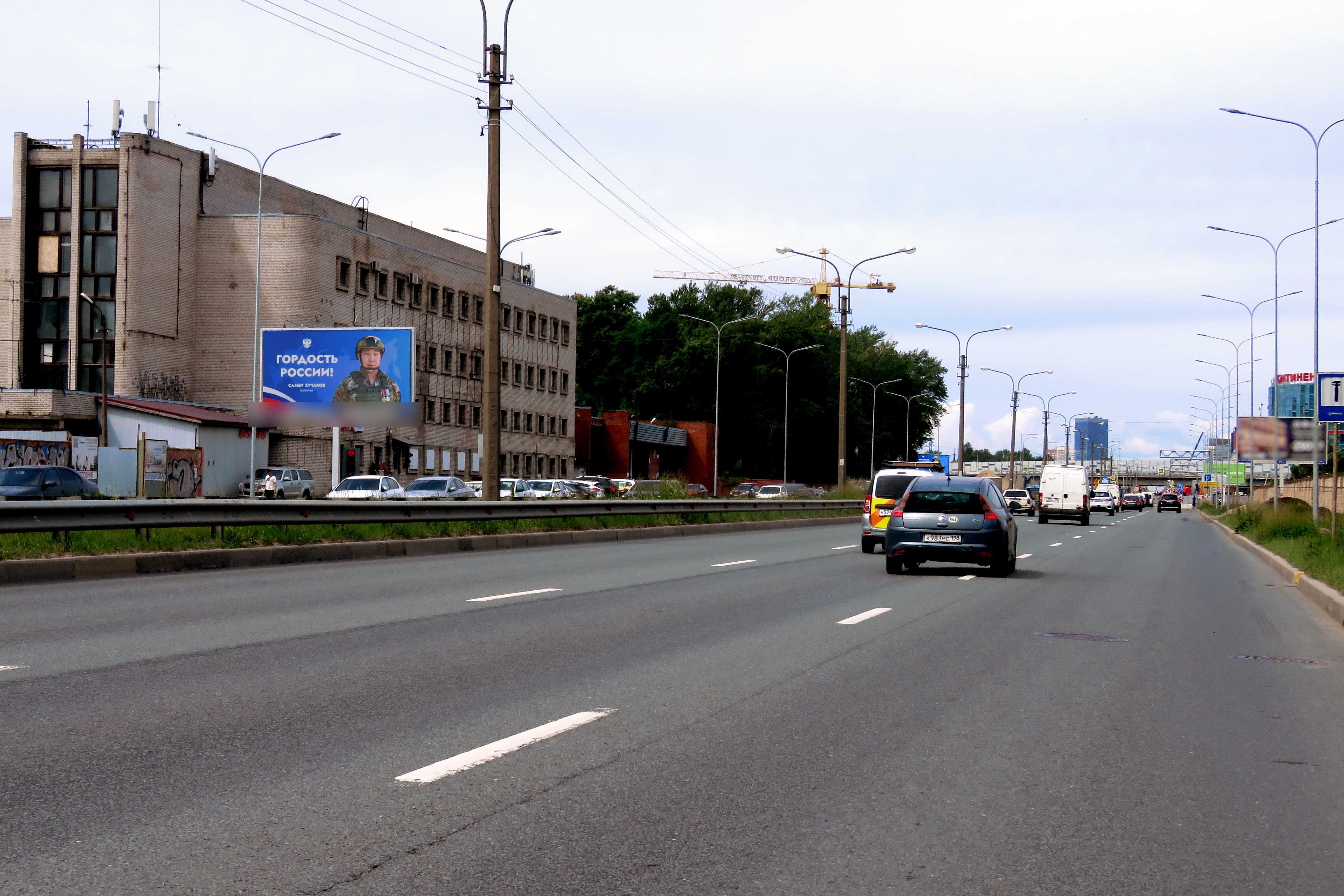 Фотография рекламного носителя, тип: Билборд 3x6, адрес: Московское ш., д.13, лит.АЩ, Санкт-Петербург, Россия. Сторона Б №106104