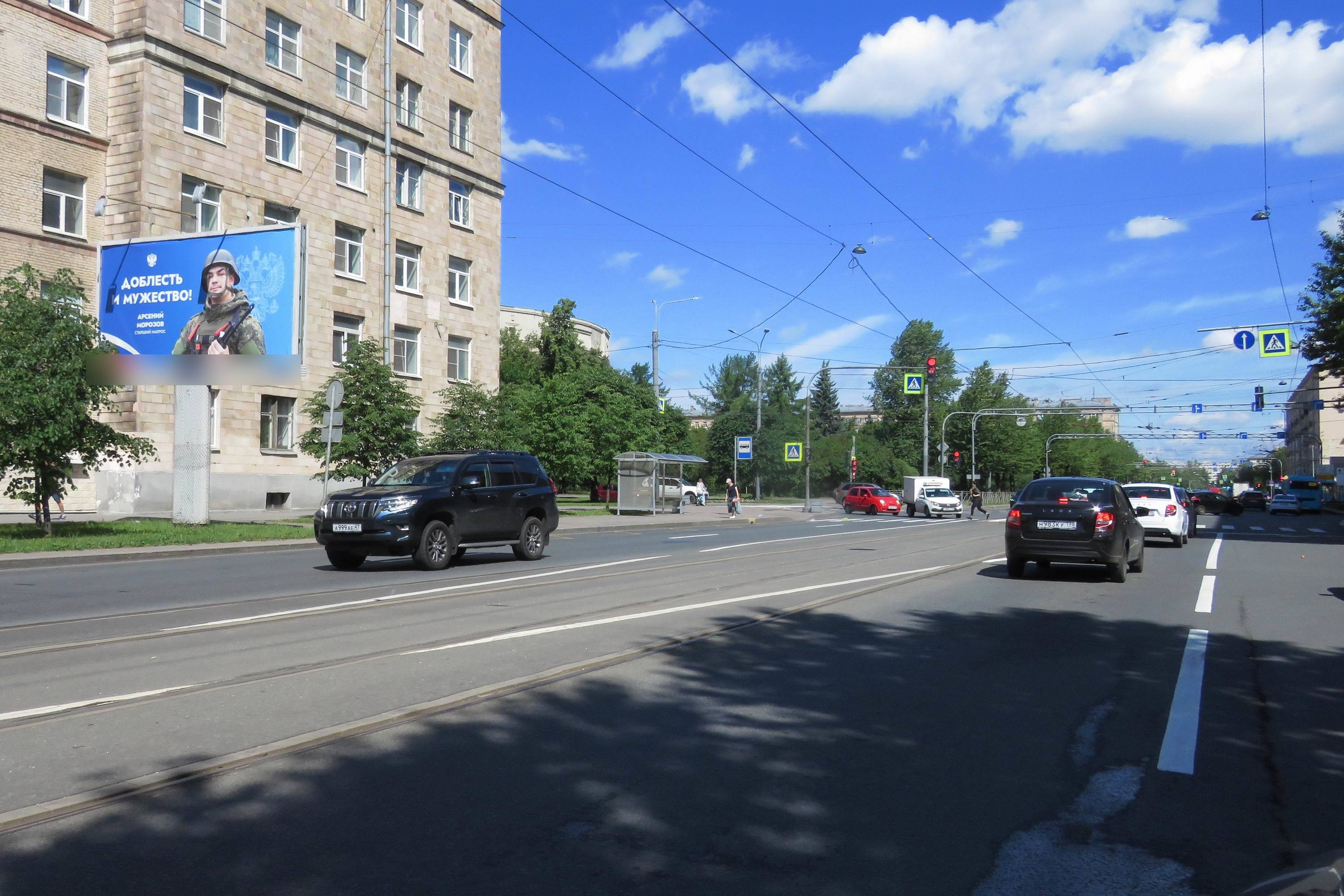 Фотография рекламного носителя, тип: Билборд 3x6, адрес: Ленсовета ул., д.19, Санкт-Петербург, Россия. Сторона Б №106632