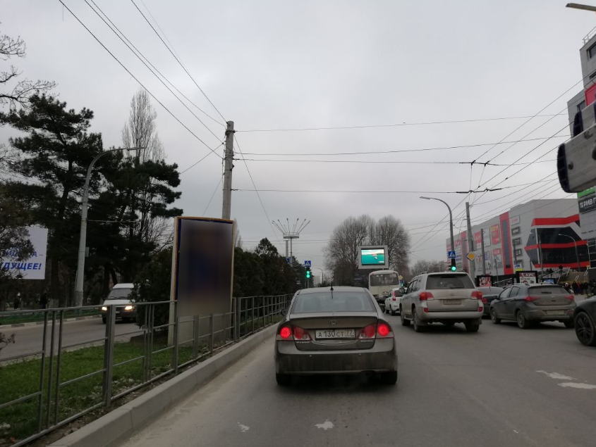 Фотография рекламного носителя, тип: Нестандартный ситиформат, адрес: Анапское ш., поз.2, Новороссийск, Краснодарский край, Россия. Сторона А №854431