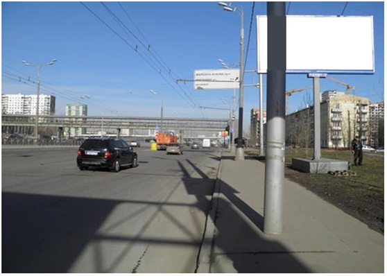 Фотография рекламного носителя, тип: Билборд 3x6, адрес: Народного Ополчения ул., д.10, корп.1, Москва, Россия. Сторона A №15290