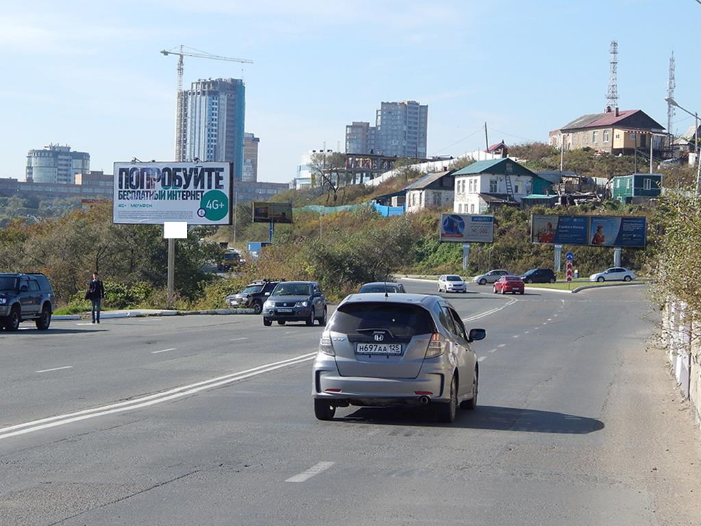 Фотография рекламного носителя, тип: Билборд 3x6, адрес: Всеволода Сибирцева ул., д.67, Владивосток, Приморский край, Россия. Сторона Б №88859