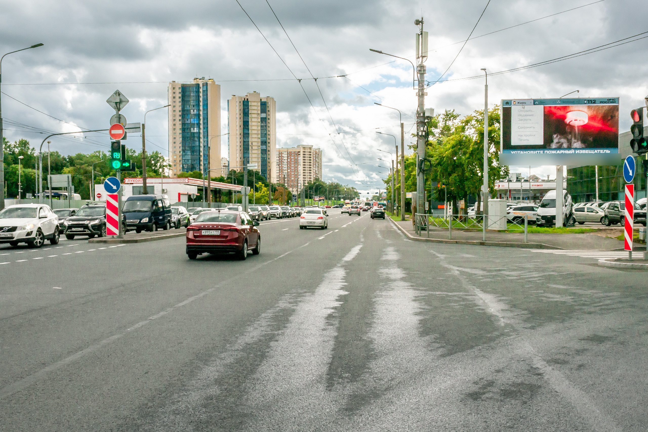 Фотография рекламного носителя, тип: Билборд 3x6, адрес: Маршала Жукова пр-т. Х Маршала Захарова ул., д.41, Санкт-Петербург, Россия. Сторона А1 №717064