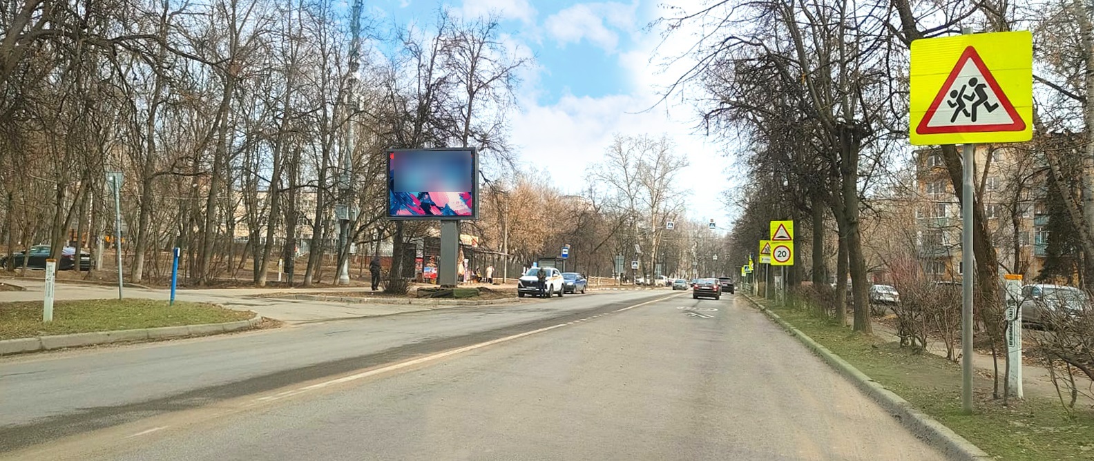 Фотография рекламного носителя, тип: Ситиборд 2.7x3.7, адрес: Дугина ул., д.18, Жуковский, Московская область, Россия. Сторона B №1375628