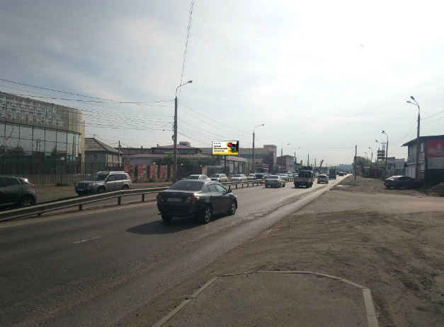 Фотография рекламного носителя, тип: Билборд 3x6, адрес: Олега Кошевого ул., д.65/1, Иркутск, Иркутская область, Россия. Сторона Б №97547