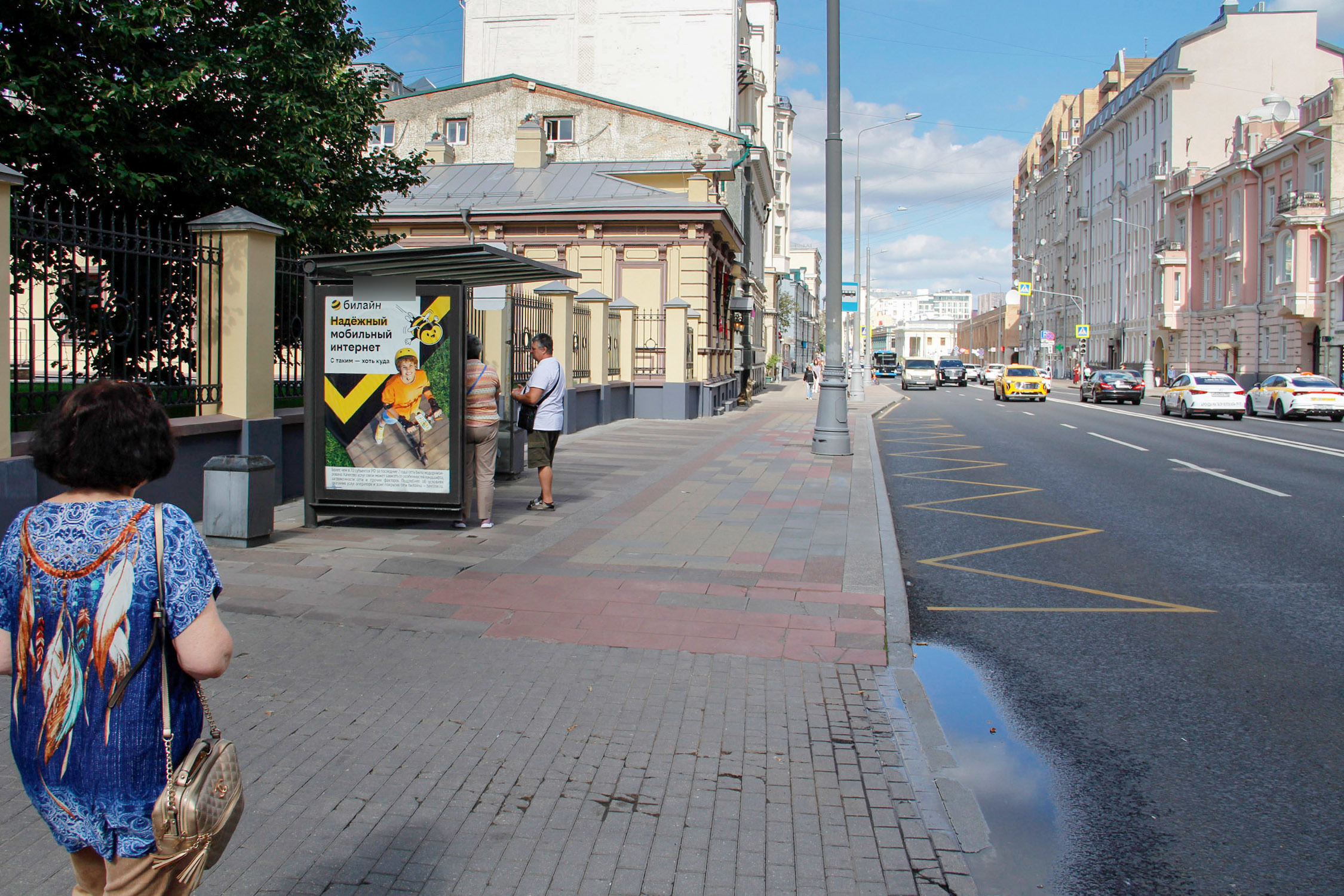 Фотография рекламного носителя, тип: Остановка 1.8x1.2, адрес: Долгоруковская ул., д.25, Москва, Россия. Сторона Б №334761