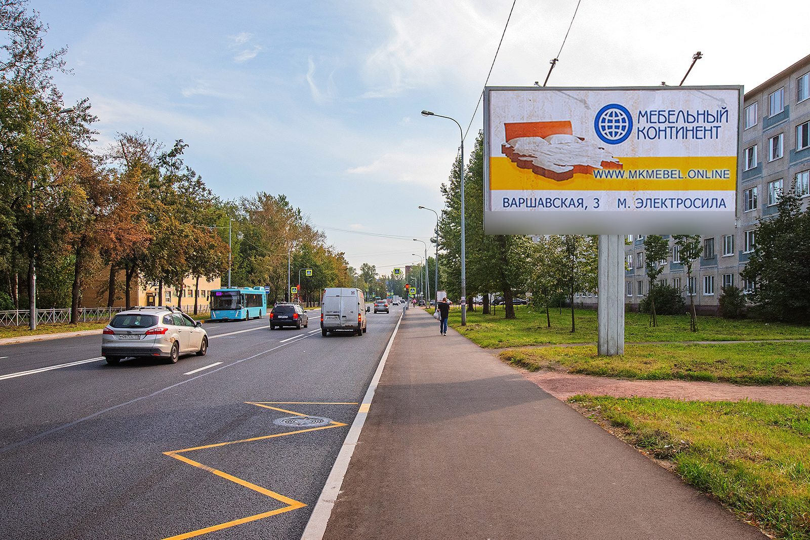 Фотография рекламного носителя, тип: Билборд 3x6, адрес: Седова ул., д.97, Санкт-Петербург, Россия. Сторона А №639233