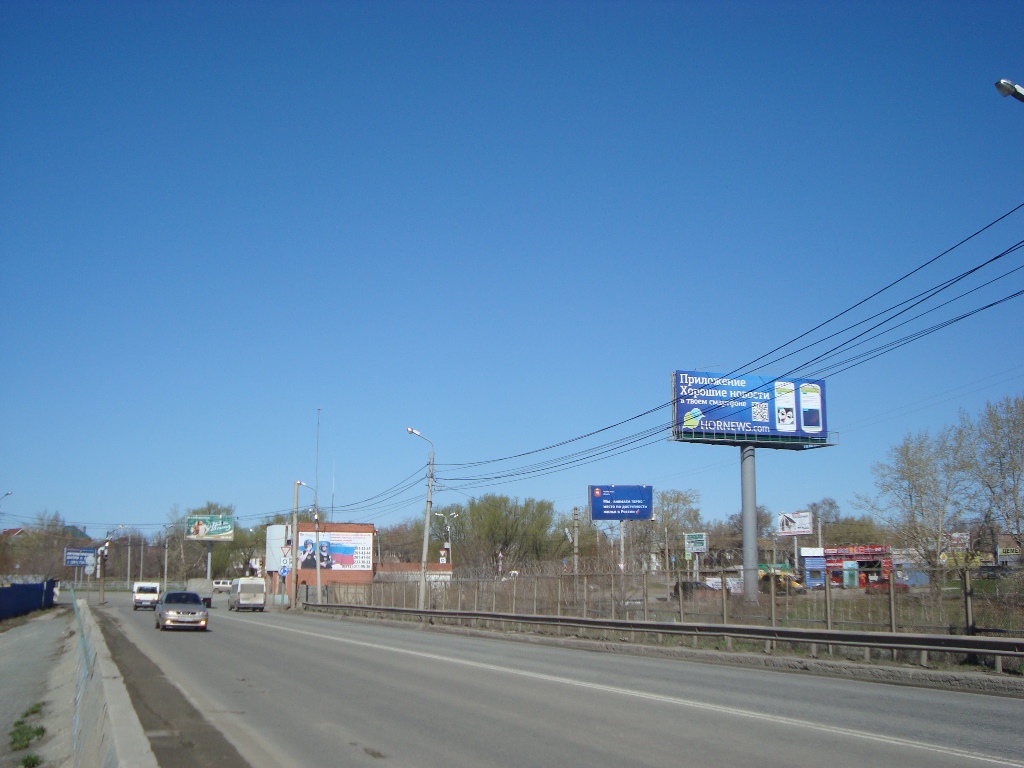 Фотография рекламного носителя, тип: Суперсайт 5x15, адрес: Шершни пос., пост ГИБДД, Челябинск, Челябинская область, Россия. Сторона А №186400