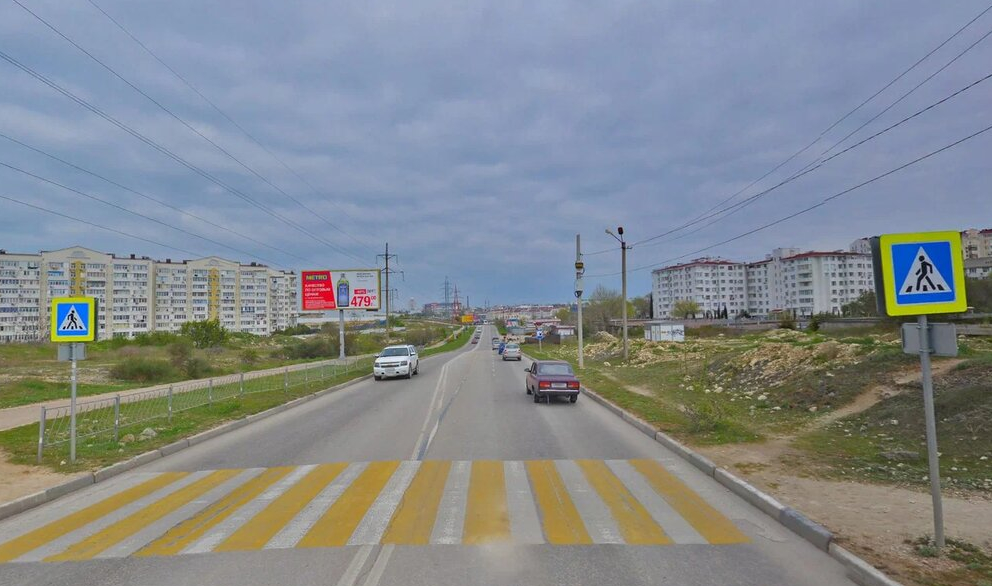 Фотография рекламного носителя, тип: Билборд 3x6, адрес: Столетова пр-т., АЗС, Севастополь, Россия. Сторона Б №773523