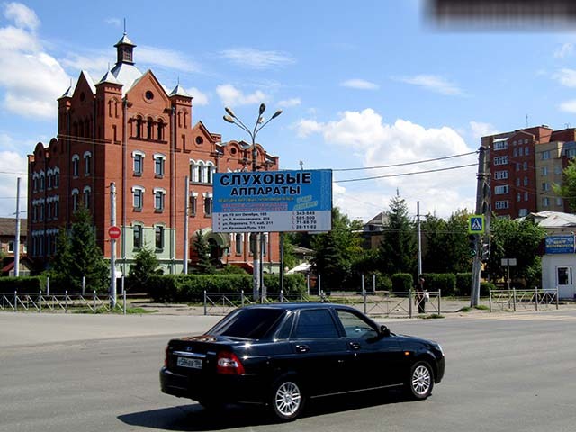 Фотография рекламного носителя, тип: Билборд 3x6, адрес: Жукова ул. Х Лермонтова ул., Омск, Омская область, Россия. Сторона A №197559