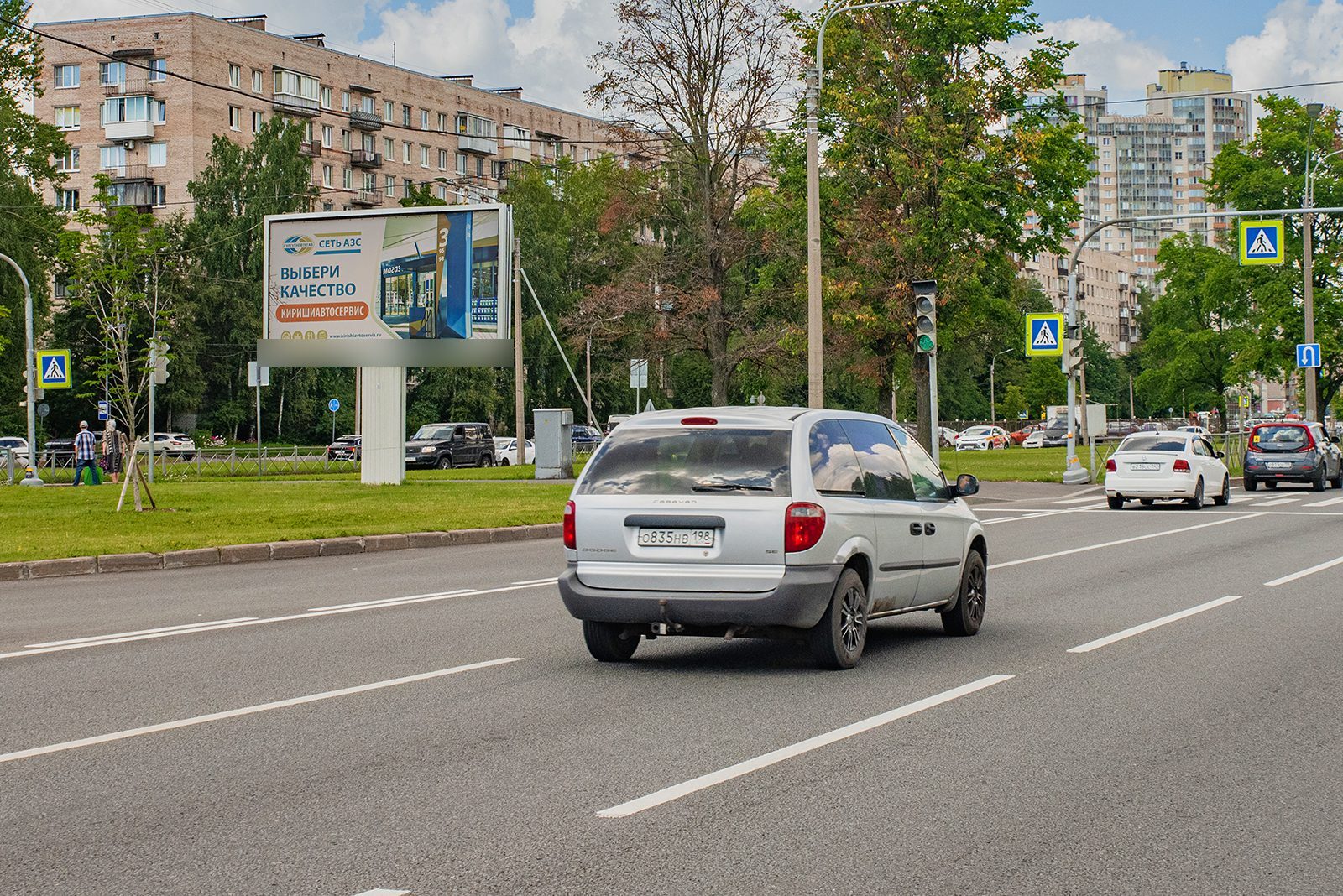 Фотография рекламного носителя, тип: Билборд 3x6, адрес: Руставели ул., д.48, Санкт-Петербург, Россия. Сторона A2 №168855