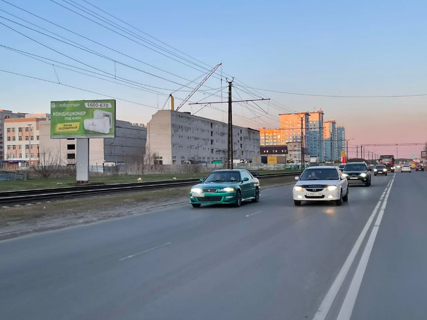 Фотография рекламного носителя, тип: Билборд 3x6, адрес: Власихинская ул., д.156а, Барнаул, Алтайский край, Россия. Сторона В №1332000