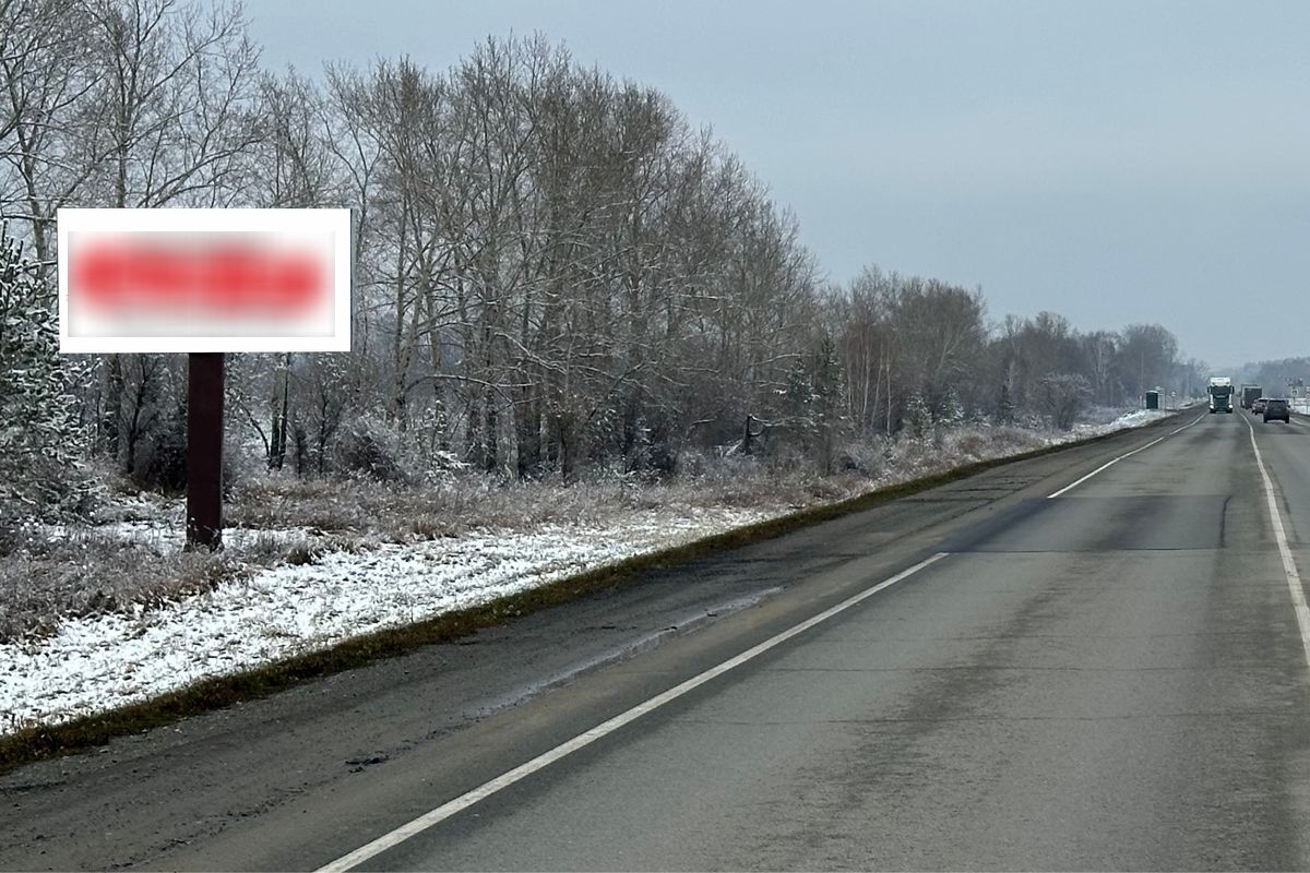 Фотография рекламного носителя, тип: Билборд 3x6, адрес: Чуйский тракт а/д, 163 700м, Барнаул, Алтайский край, Россия. Сторона Б №1336778