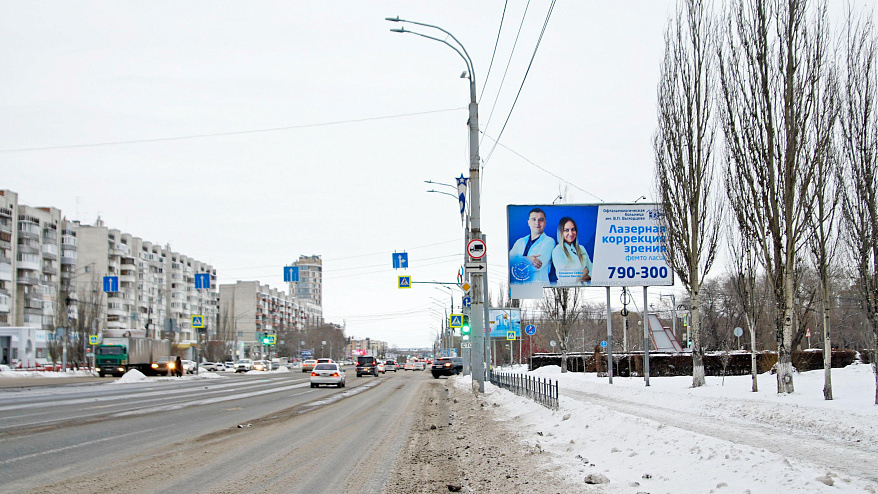 Фотография рекламного носителя, тип: Билборд 3x6, адрес: Масленникова ул., д.21б, Омск, Омская область, Россия. Сторона А №1010157