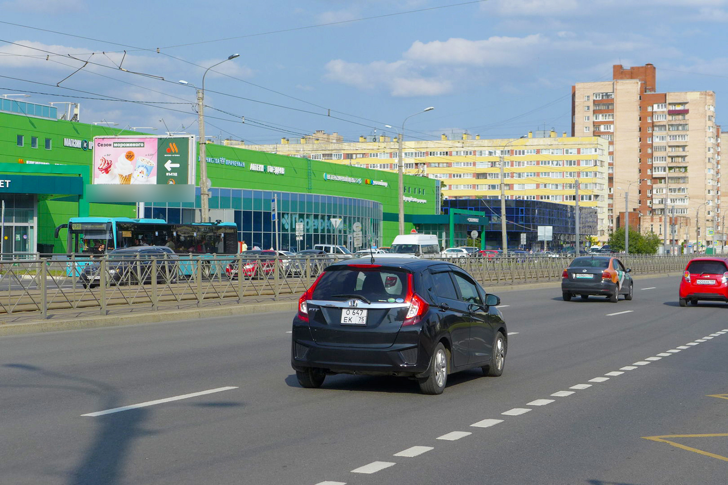 Фотография рекламного носителя, тип: Билборд 3x6, адрес: Просвещения пр-т., д.74, корп.2, Санкт-Петербург, Россия. Сторона Б №708267