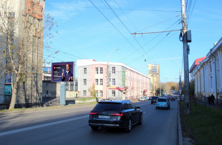 Фотография рекламного носителя, тип: Ситиборд 2.7x3.7, адрес: Советская ул., д.176Б, Иркутск, Иркутская область, Россия. Сторона Б №1080161