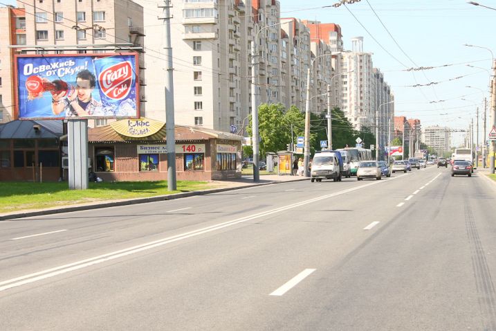 Фотография рекламного носителя, тип: Билборд 3x6, адрес: Ветеранов пр-т., д.120 Х Авангардная ул., Санкт-Петербург, Россия. Сторона Б №129201