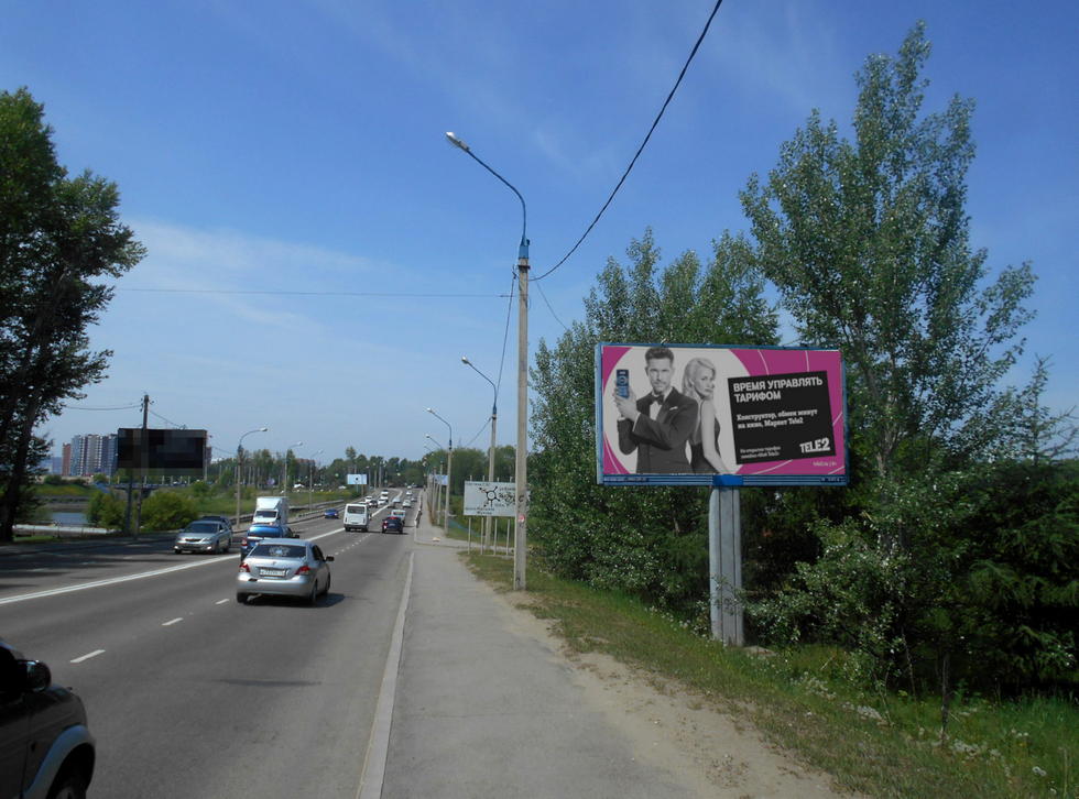 Фотография рекламного носителя, тип: Билборд 3x6, адрес: Байкальская ул., КНС, Иркутск, Иркутская область, Россия. Сторона А №155088