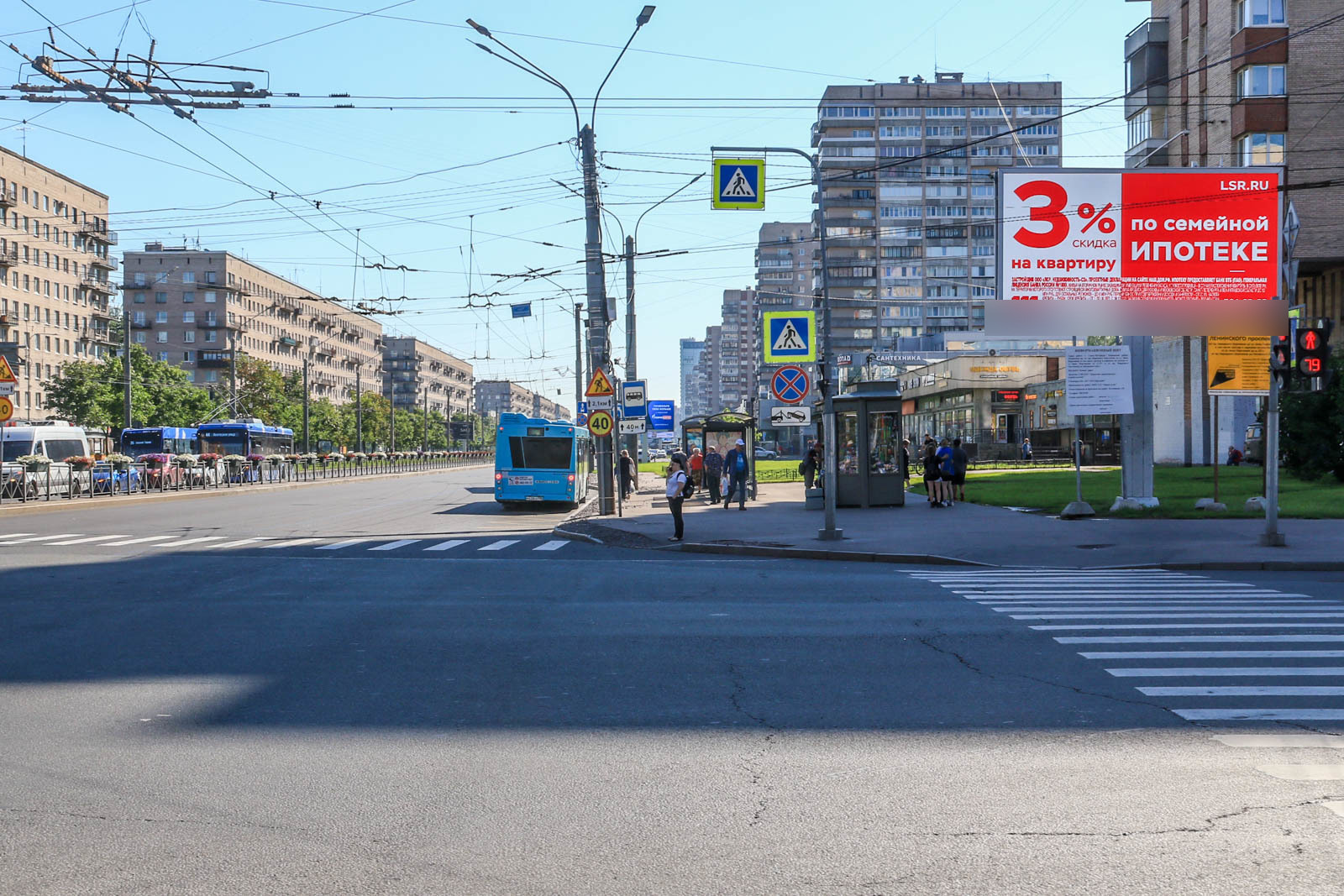 Фотография рекламного носителя, тип: Билборд 3x6, адрес: Ленинский пр-т. Х Зины Портновой ул., Санкт-Петербург, Россия. Сторона А1 №106425
