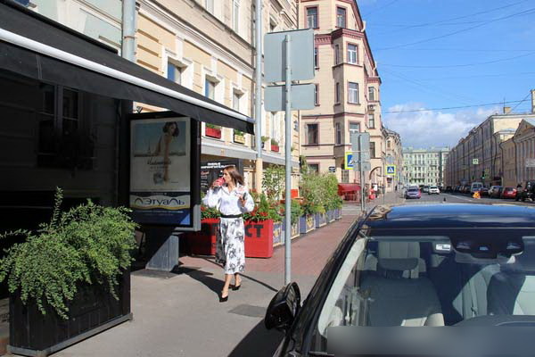 Фотография рекламного носителя, тип: Ситиформат 1.8x1.2, адрес: Радищева ул., д.34, Санкт-Петербург, Россия. Сторона Б №140491