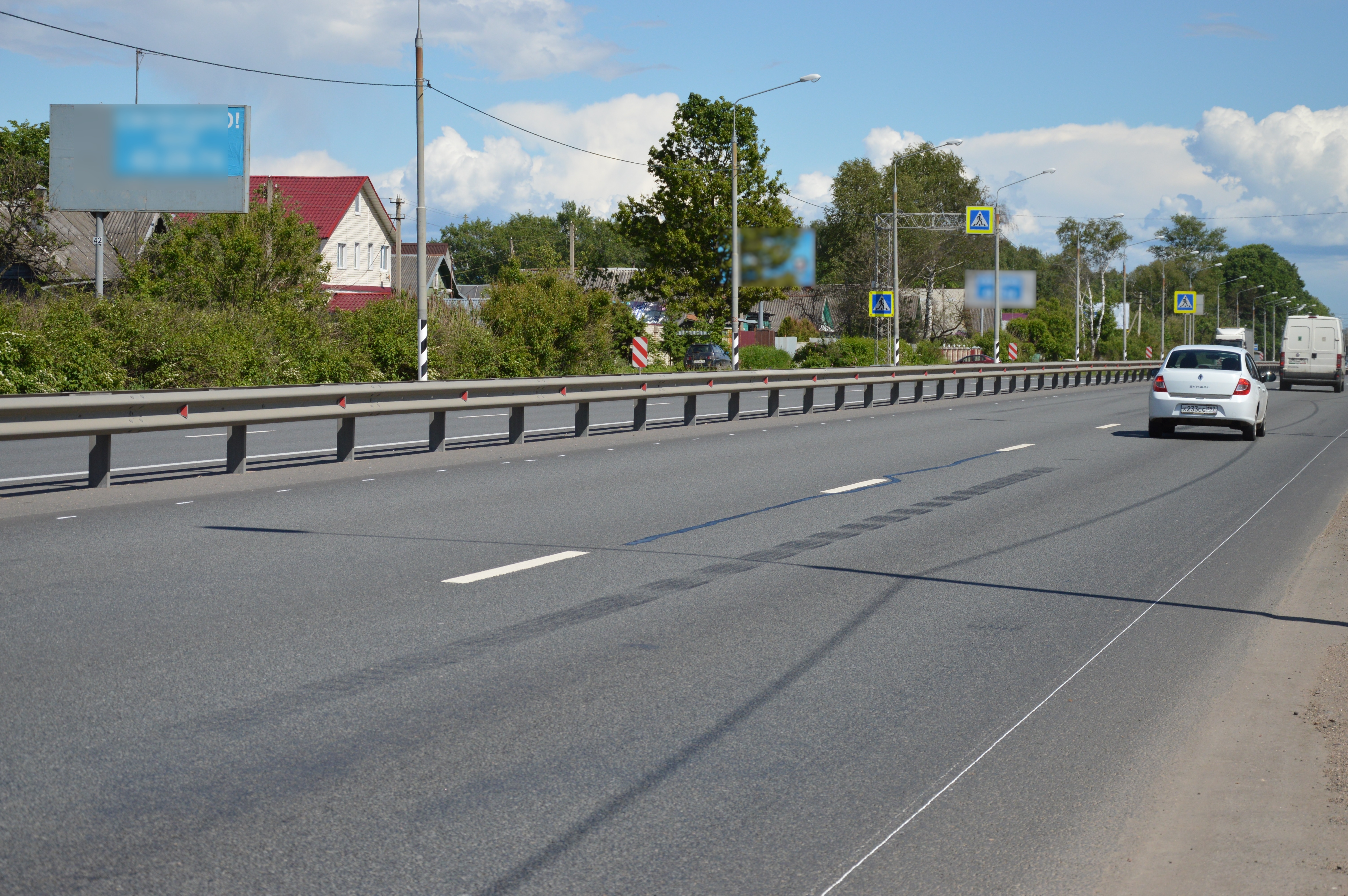 Фотография рекламного носителя, тип: Билборд 3x6, адрес: М-10 а/д., 181 320м, Заволжский пос., д.27, Тверь, Тверская область, Россия. Сторона Б №544840