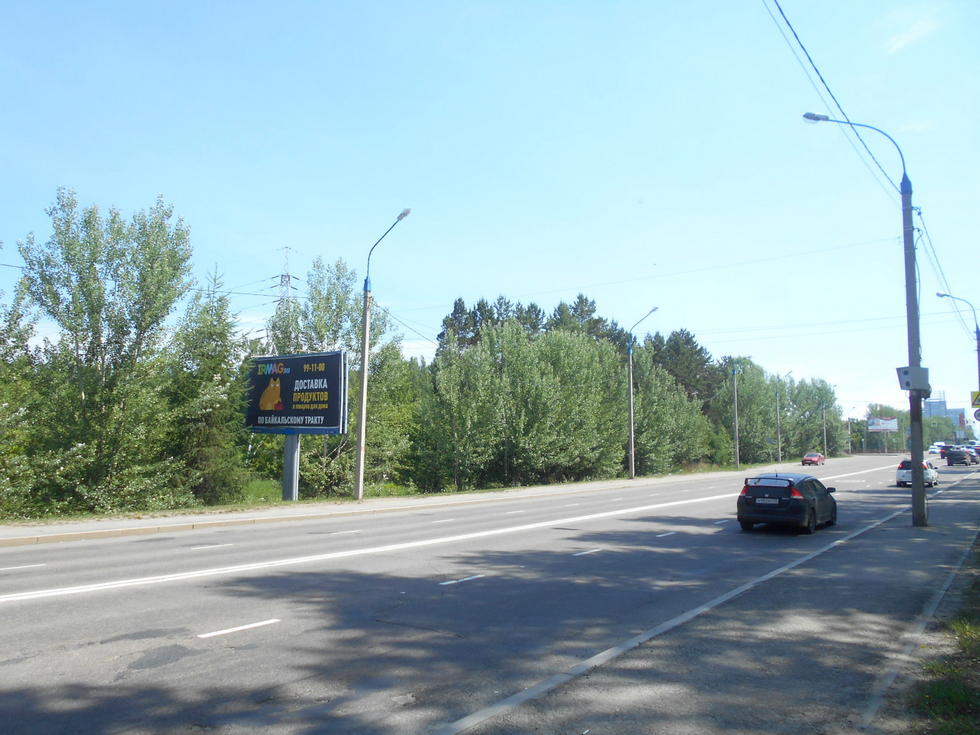 Фотография рекламного носителя, тип: Билборд 3x6, адрес: Байкальская ул., КНС, Иркутск, Иркутская область, Россия. Сторона Б №155089