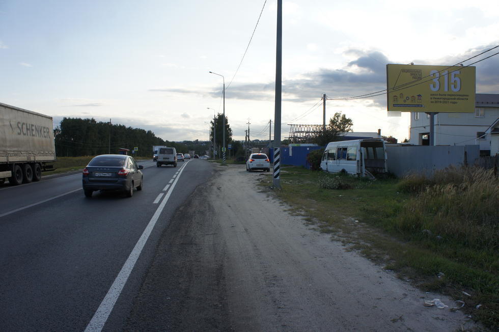 Фотография рекламного носителя, тип: Билборд 3x6, адрес: Новинки пос., Береговая ул., д.52, Нижегородская область, Россия. Сторона A №813697
