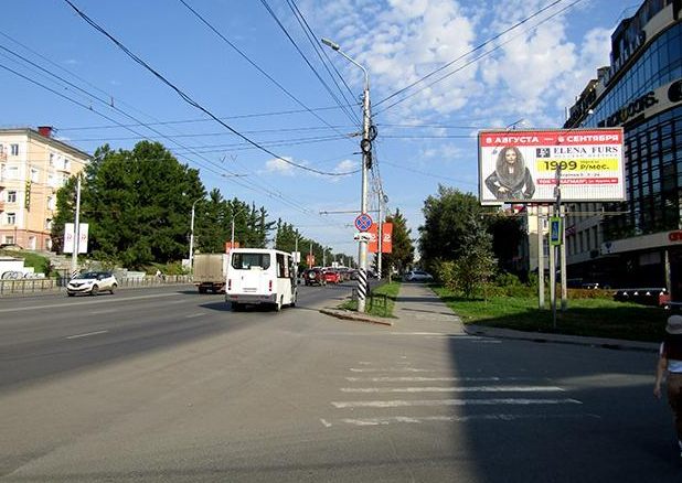 Фотография рекламного носителя, тип: Билборд 3x6, адрес: Гагарина ул., д.14 Х Карла Либкнехта ул., Омск, Омская область, Россия. Сторона A1-A3 №197563