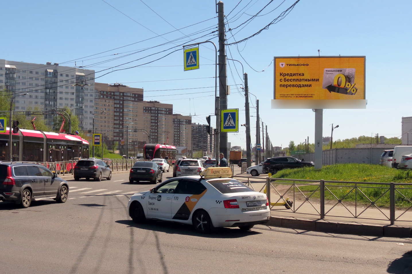 Фотография рекламного носителя, тип: Билборд 3x6, адрес: Дальневосточный пр-т. Х Зольная ул., д.11, Санкт-Петербург, Россия. Сторона А1 №719404
