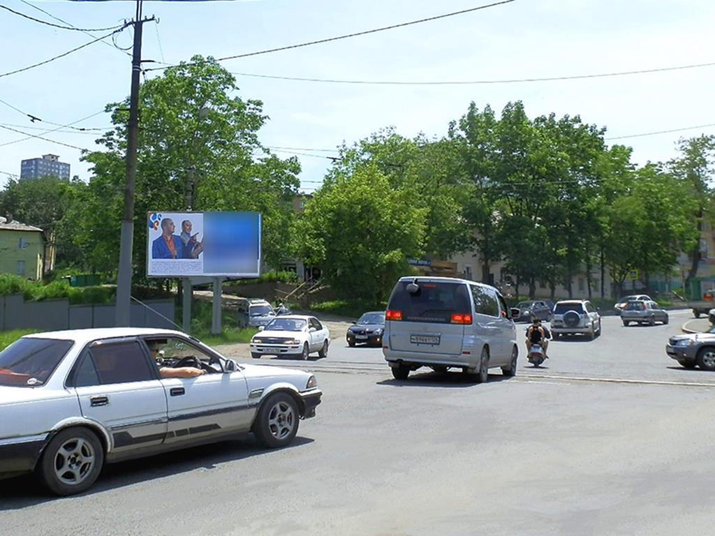 Фотография рекламного носителя, тип: Билборд 3x6, адрес: Сахалинская ул., д.3, Владивосток, Приморский край, Россия. Сторона Б1 №88943