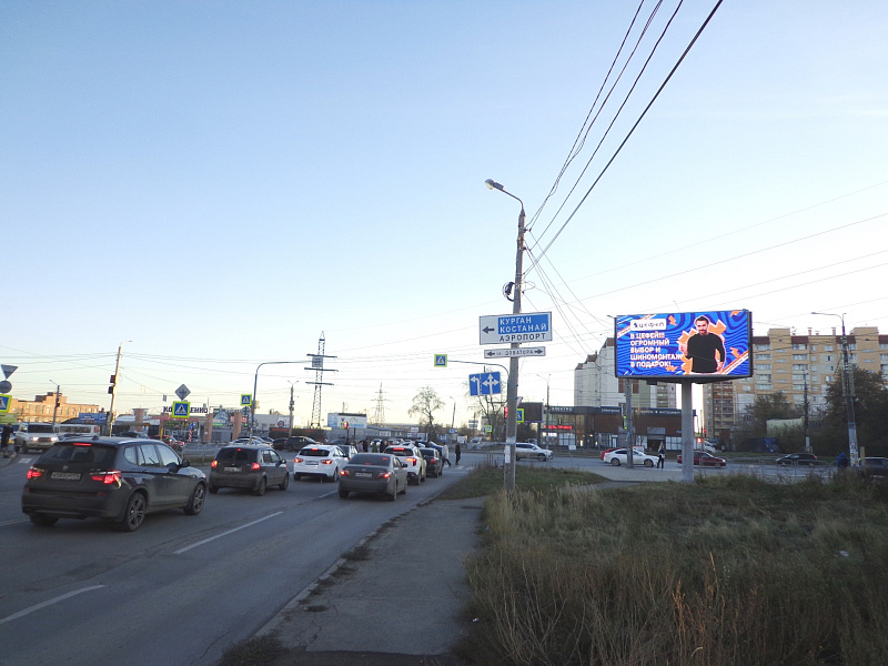 Фотография рекламного носителя, тип: Билборд 3x6, адрес: Цеховая ул., д.3, Челябинск, Челябинская область, Россия. Сторона А1 №1338534