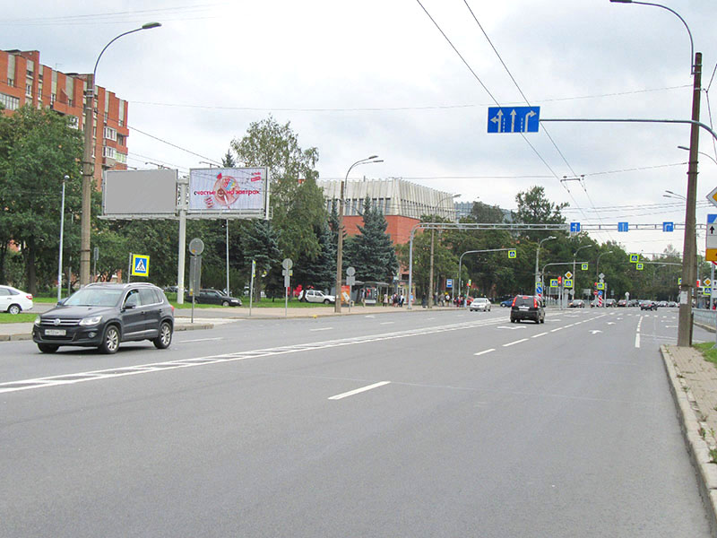 Фотография рекламного носителя, тип: Билборд 3x6, адрес: Тореза пр-т., д.33 Х Институтский пр-т., Санкт-Петербург, Россия. Сторона B11 №170383