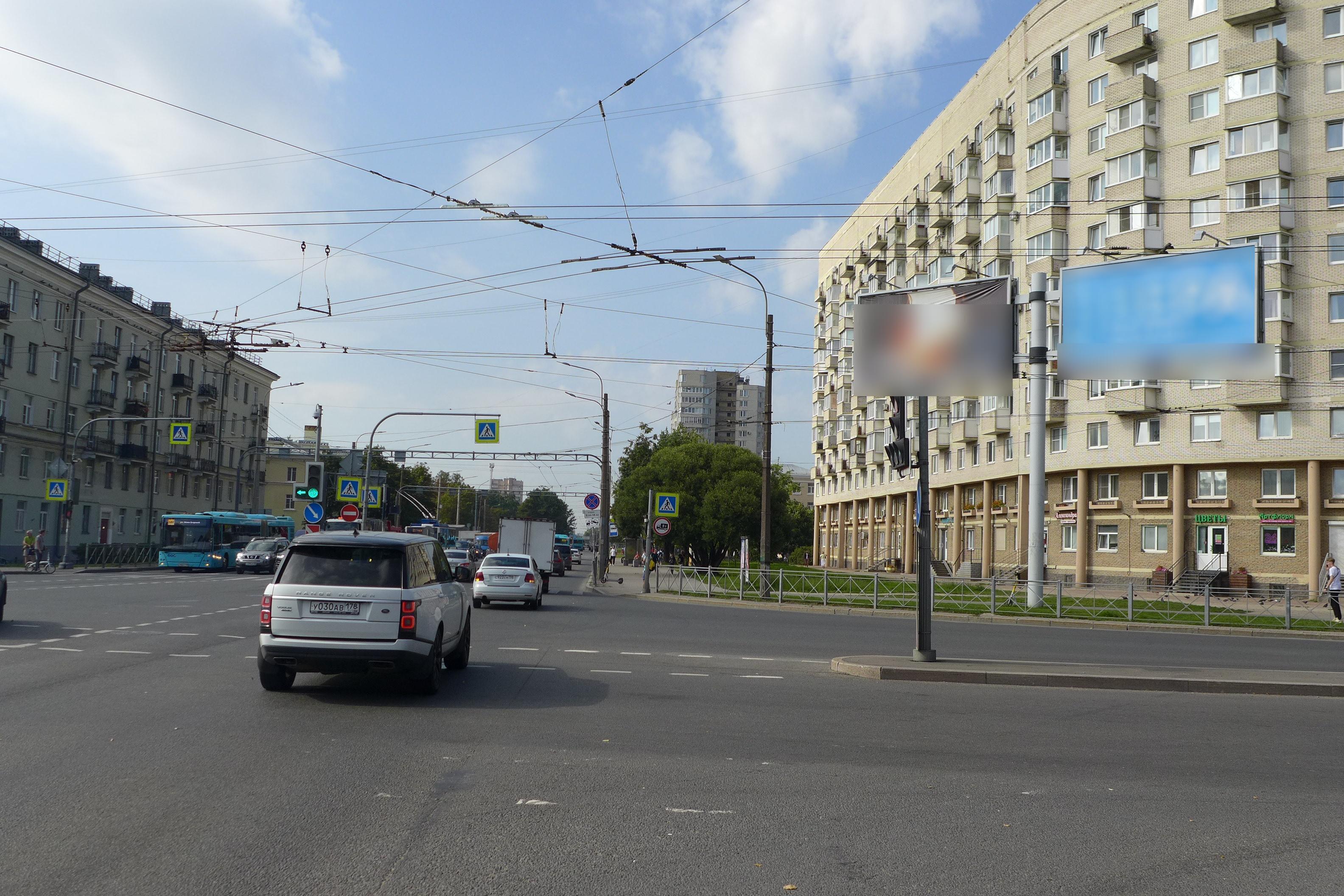 Фотография рекламного носителя, тип: Билборд 3x6, адрес: Непокорённых пр-т., д.14 Х Гражданский пр-т., Санкт-Петербург, Россия. Сторона А1 №687285