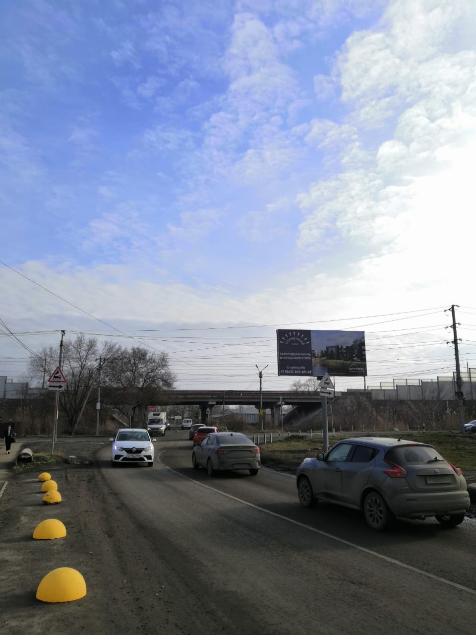 Фотография рекламного носителя, тип: Билборд 3x6, адрес: Коммунальная ул., д.21 Х Производственная ул., Батайск, Ростовская область, Россия. Сторона B №1395841