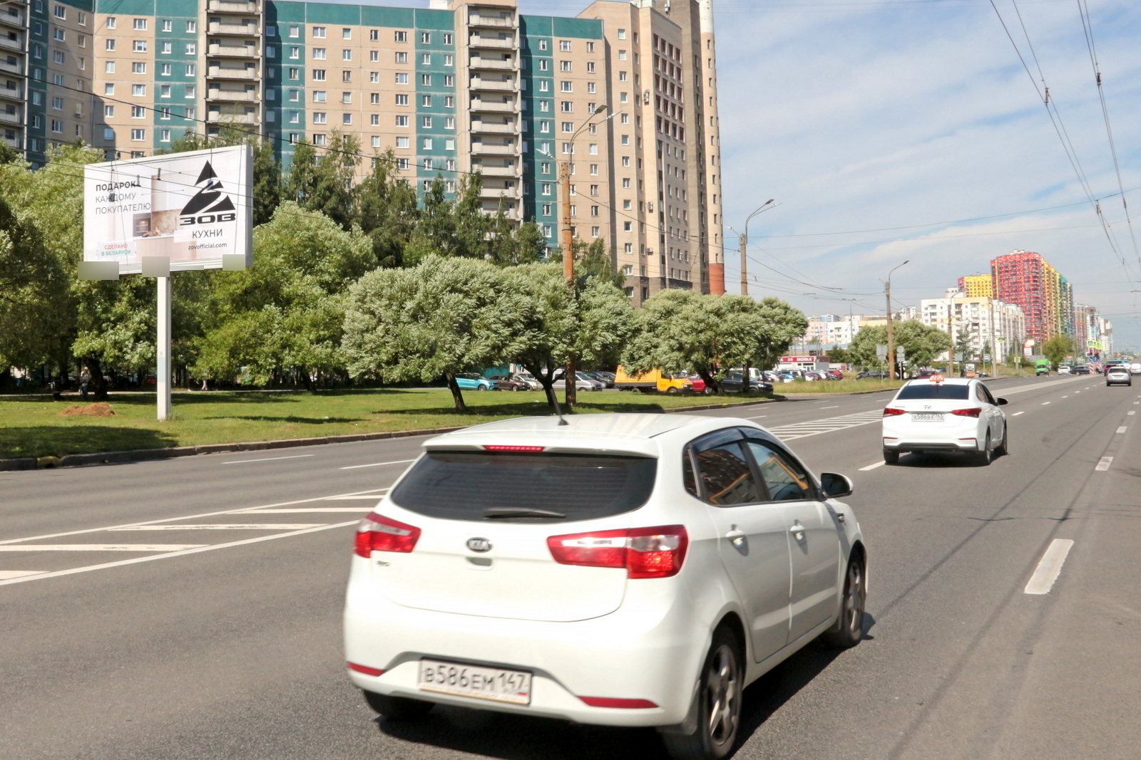 Фотография рекламного носителя, тип: Билборд 3x6, адрес: Комендантский пр-т., д.40, корп.1, Санкт-Петербург, Россия. Сторона Б1 №176050