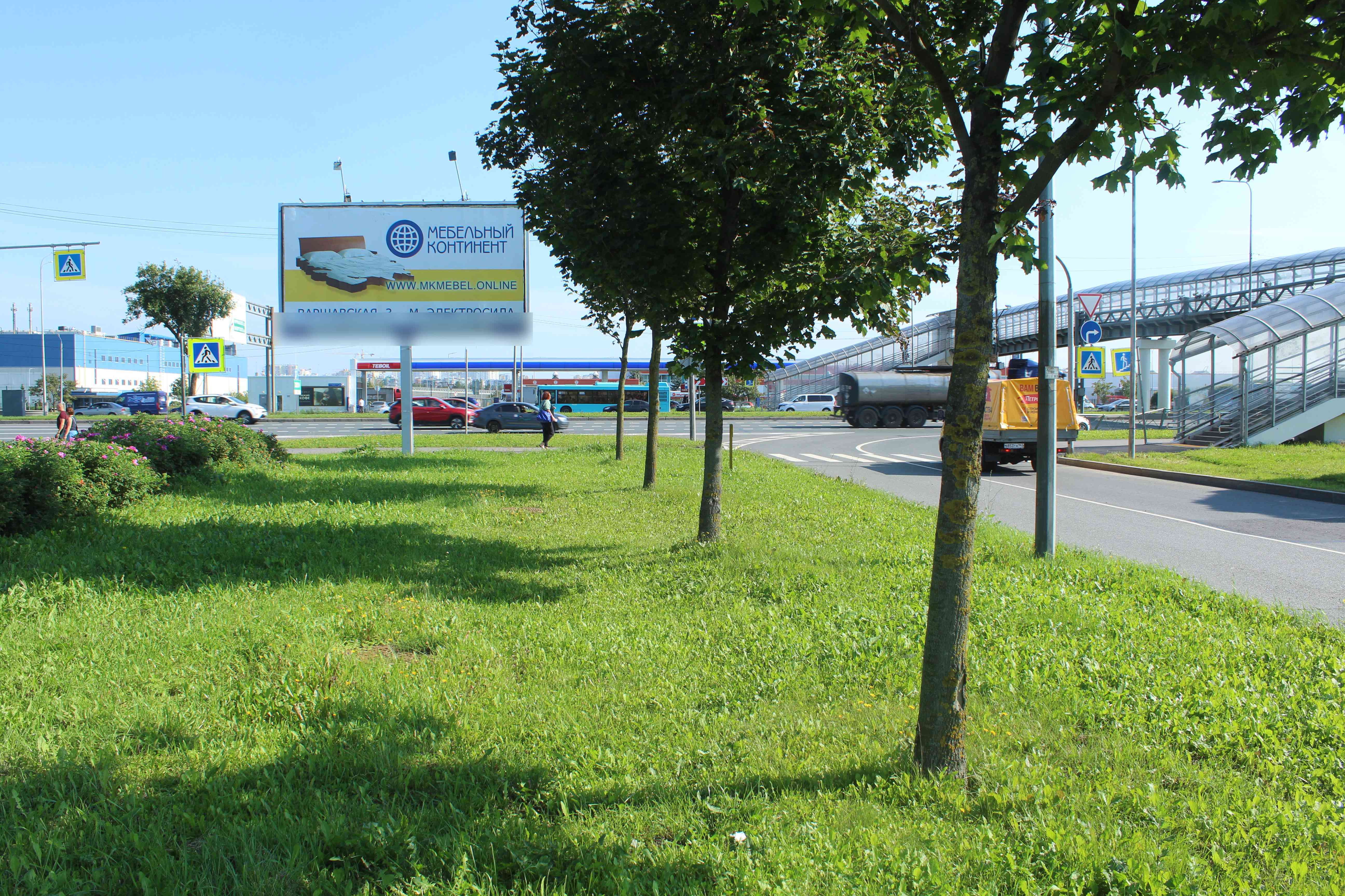 Фотография рекламного носителя, тип: Билборд 3x6, адрес: Внуковская ул. Х Пулковское ш., Санкт-Петербург, Россия. Сторона А2 №775888